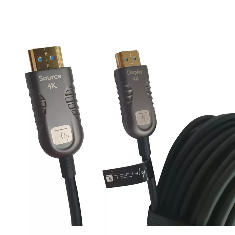 Techly ICOC HDMI-HY2-070 HDMI-kaapeli 70 m HDMI Type-A (Standard) musta