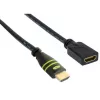 Techly High Speed HDMI Ethernetillä -jatkokaapeli 4K 60Hz M / F 1,0 m
