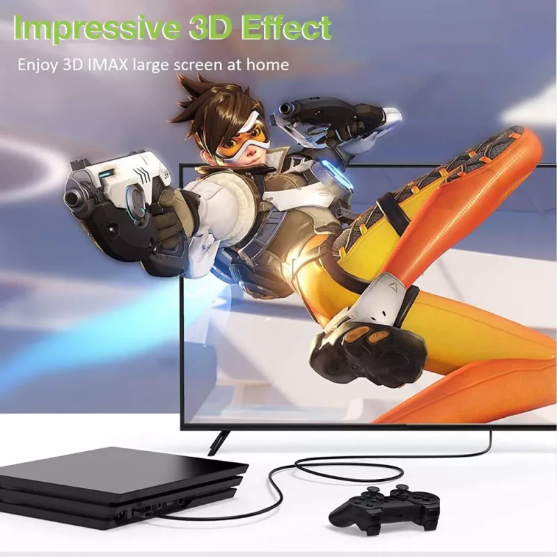 Techly HDMI High Speed Ethernetillä -jatkokaapeli 4K 60Hz M/B 3,0 m
