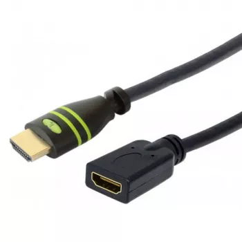Techly HDMI High Speed Ethernetillä -jatkokaapeli 4K 60 Hz uros/naaras 5,0 m