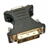 Techly DVI-uros/VGA-naaras analoginen videosovitin musta, DVI-A, VGA, musta