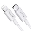 Techly lataus- ja synkronointikaapeli USB-C Lightning 1 m valkoinen