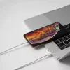 Techly lataus- ja synkronointikaapeli USB-C Lightning 1 m valkoinen