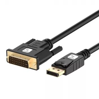 Techly ICOC DSP-C12-030P videokaapelisovitin 3 m DisplayPort DVI-D musta