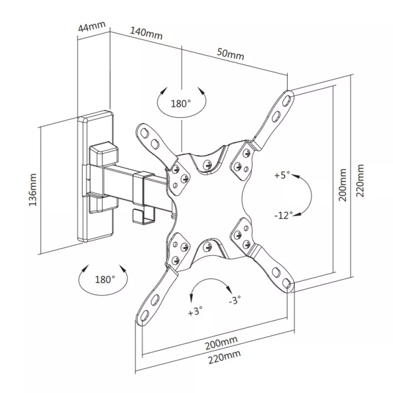 Techly ICA-PLB-400STY 106,7 cm (42