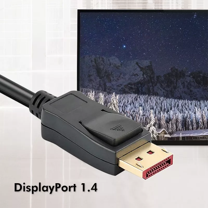 Techly ICOC DSP-A14-010NT DisplayPort-kaapeli 1 m musta