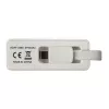 Techly USB 3.1 Type-C–RJ45 Gigabit Ethernet -sovitin, valkoinen