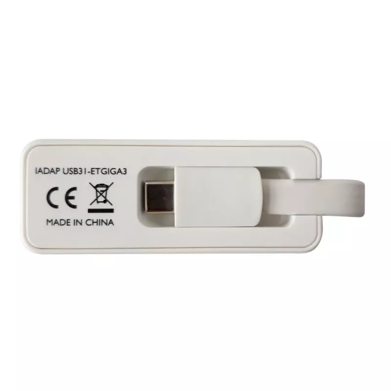 Techly USB 3.1 Type-C–RJ45 Gigabit Ethernet -sovitin, valkoinen