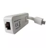 Techly USB 3.1 Type-C–RJ45 Gigabit Ethernet -sovitin, valkoinen