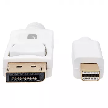 Techly ICOC MDP-030T4K DisplayPort-kaapeli 3 m Mini DisplayPort valkoinen
