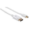 Techly ICOC MDP-030T4K DisplayPort-kaapeli 3 m Mini DisplayPort valkoinen