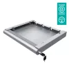 Dataflex Addit laitteistoturvalaatikko 622, hopea, teräs, yksivärinen, 530 mm, 450 mm, 75 mm