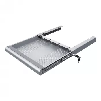 Dataflex Addit laitteistoturvalaatikko 622, hopea, teräs, yksivärinen, 530 mm, 450 mm, 75 mm