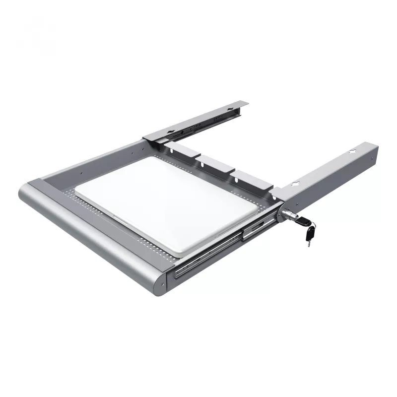 Dataflex Addit laitteistoturvalaatikko 622, hopea, teräs, yksivärinen, 530 mm, 450 mm, 75 mm