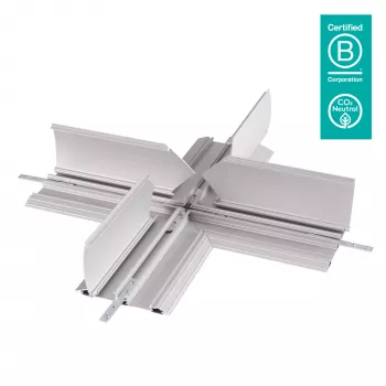 Dataflex Addit kaapelinsuojus - ristiliitäntä 472, kaapelinsuojus, hopea, alumiini, 500 kg, 2 cm, 260 mm