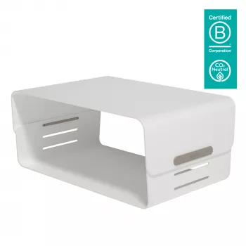 Dataflex Addit Bento® näytönkorotus - säädettävä 120, vapaasti seisova, 20 kg, korkeudensäätö, harmaa, valkoinen