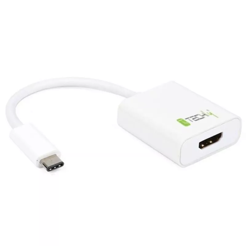 Techly muunninkaapeli sovitin USB 3.1 Type-C HDMI 1.4, 3.2 Gen 2 (3.1 Gen 2), USB Type-C, HDMI-lähtö