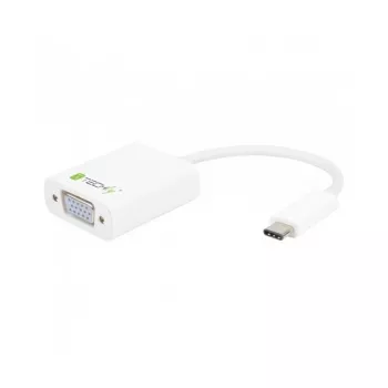 Techly IADAP-USB31-VGA USB-näytönohjainsovitin valkoinen