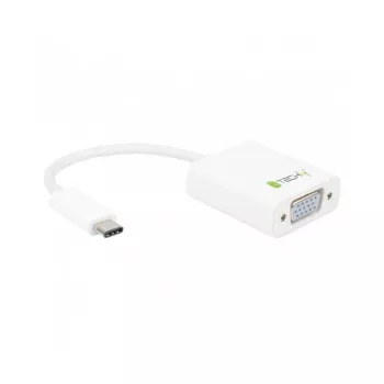 Techly IADAP-USB31-VGA USB-näytönohjainsovitin valkoinen