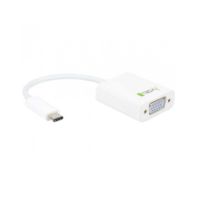 Techly IADAP-USB31-VGA USB-näytönohjainsovitin valkoinen