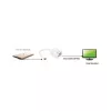 Techly IADAP-USB31-VGA USB-näytönohjainsovitin valkoinen