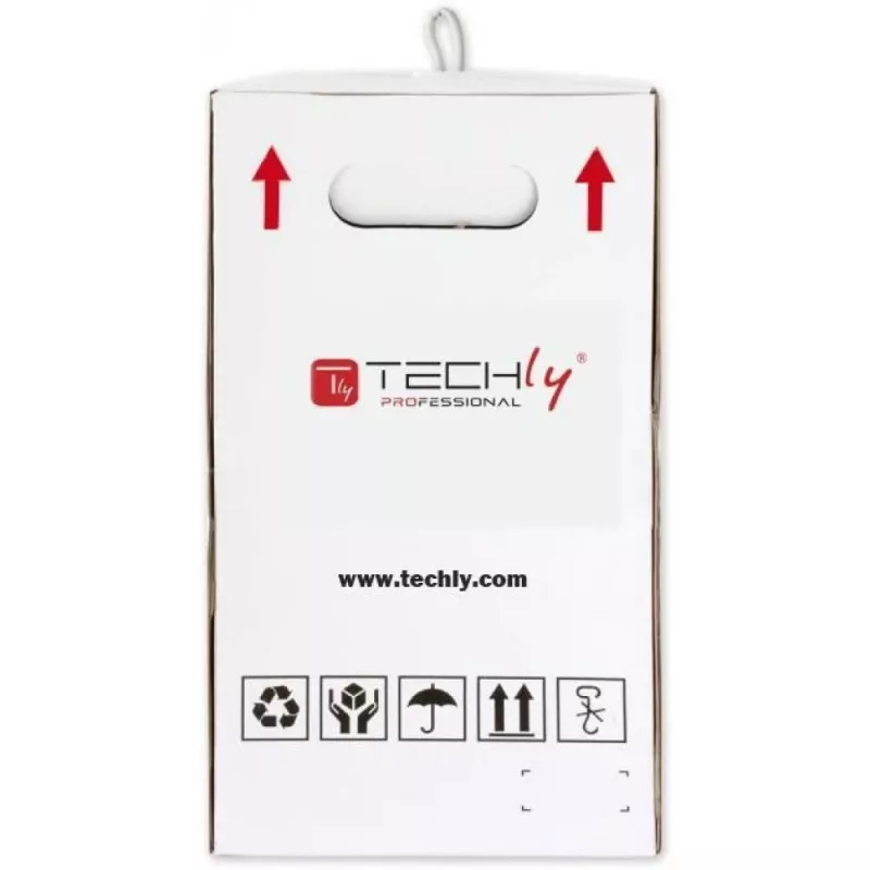 Techly ITP-C6U-FL verkkokaapeli harmaa 305 m Cat6 U/UTP (UTP)