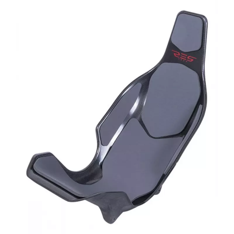 Res-Tech X1 CARBON SEAT - harmaa, kilpaistuin, harmaa, hiilikuitu, neopreeni