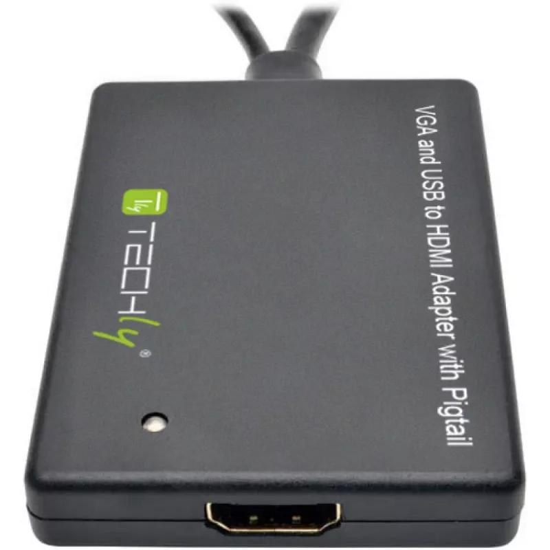 Techly kaapelimuunnin SVGA ja audio HDMI:ksi IDATA HDMI-VGA3