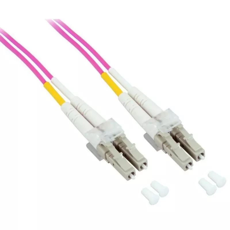 Techly LC/LC monimuotokuitu 50/125 OM4 10 m kuitu­kaapeli ILWL D5-LCLC-100/OM4