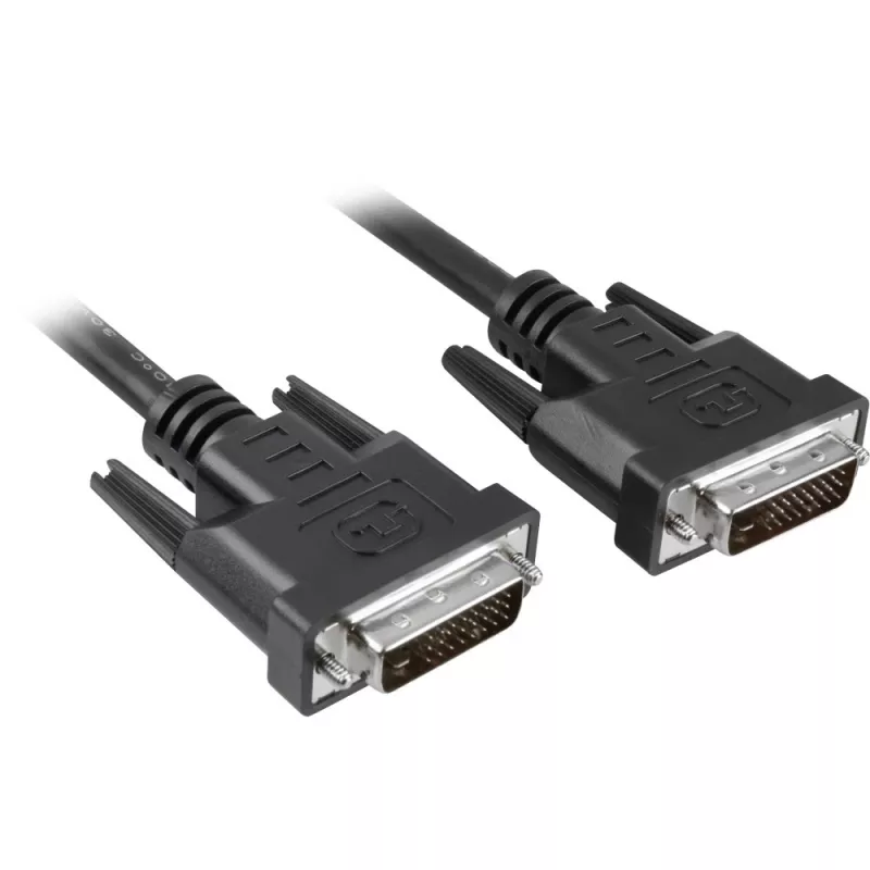 Techly monitorikaapeli DVI digitaalinen uros/uros Dual Link 1,8 m (DVI-D) ICOC DVI-8100