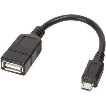 Techly USB2.0 OTG -kaapeli A-liitäntä / Micro-B-uros 0,2 m ICOC UOTG-194
