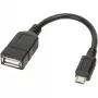 Techly USB2.0 OTG -kaapeli A-liitäntä / Micro-B-uros 0,2 m ICOC UOTG-194