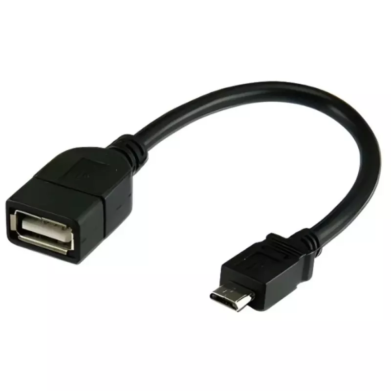 Techly USB2.0 OTG -kaapeli A-liitäntä / Micro-B-uros 0,2 m ICOC UOTG-194