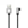 Techly ICOC MU2AC9-005-AL USB-kaapeli USB 2.0 0,5 m USB A USB C musta, harmaa