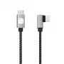 Techly ICOC MU2CC9-020-AL USB-kaapeli USB 2.0 2 m USB C harmaa, musta