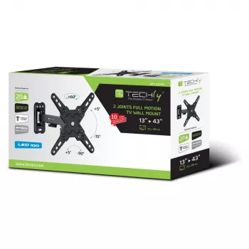 Techly ICA-LCD 421 TV-seinäteline/teline 106,7 cm (42 tuumaa) musta