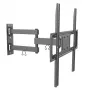 Techly 32-55 tuuman Full-Motion LED-LCD-TV-seinäteline, 400 x 400 mm, -15 - 10°, 10 - 90°, 180°, teräs, musta