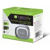 Techly IC-CLOCK-56WH herätyskello digitaalinen herätyskello harmaa, valkoinen