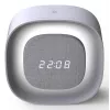 Techly IC-CLOCK-56WH herätyskello digitaalinen herätyskello harmaa, valkoinen