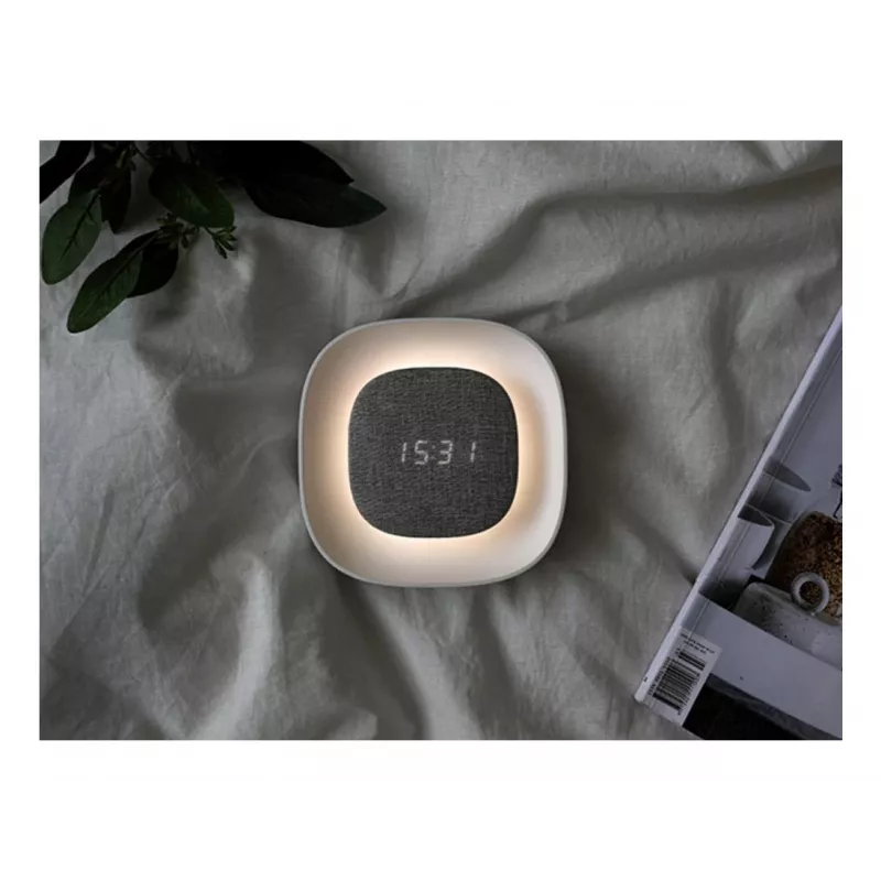 Techly IC-CLOCK-56WH herätyskello digitaalinen herätyskello harmaa, valkoinen