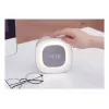 Techly IC-CLOCK-56WH herätyskello digitaalinen herätyskello harmaa, valkoinen
