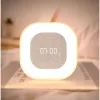 Techly IC-CLOCK-56WH herätyskello digitaalinen herätyskello harmaa, valkoinen