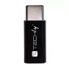 Techly IADAP USBC-MBKT kaapeli-sukupuolen vaihtaja Micro-USB musta