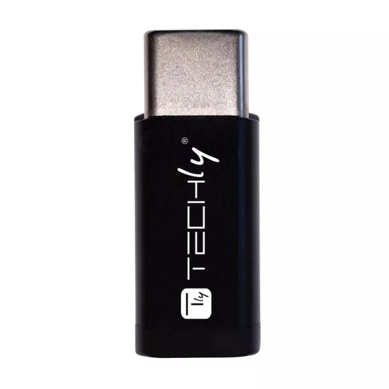 Techly IADAP USBC-MBKT kaapeli-sukupuolen vaihtaja Micro-USB musta