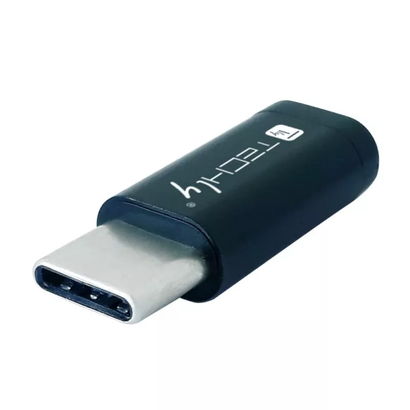 Techly IADAP USBC-MBKT kaapeli-sukupuolen vaihtaja Micro-USB musta