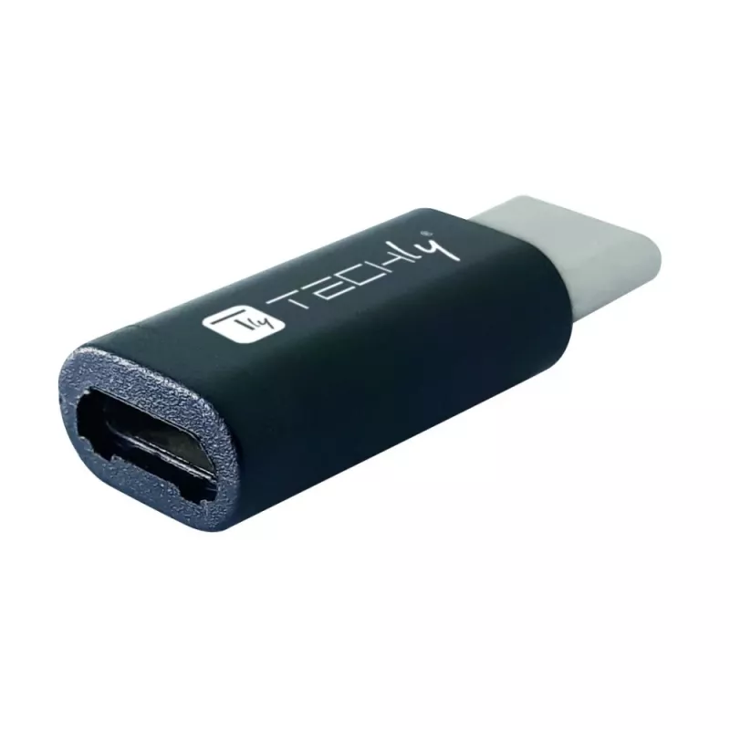 Techly IADAP USBC-MBKT kaapeli-sukupuolen vaihtaja Micro-USB musta