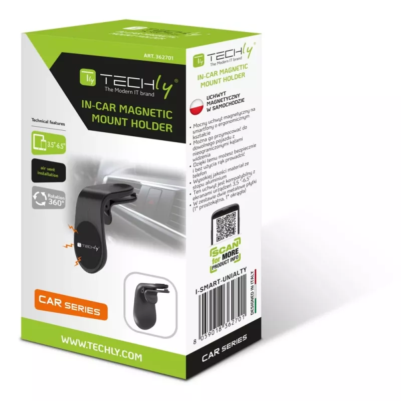 Techly I-SMART-UNIALTY teline passiivinen teline matkapuhelin/älypuhelin musta