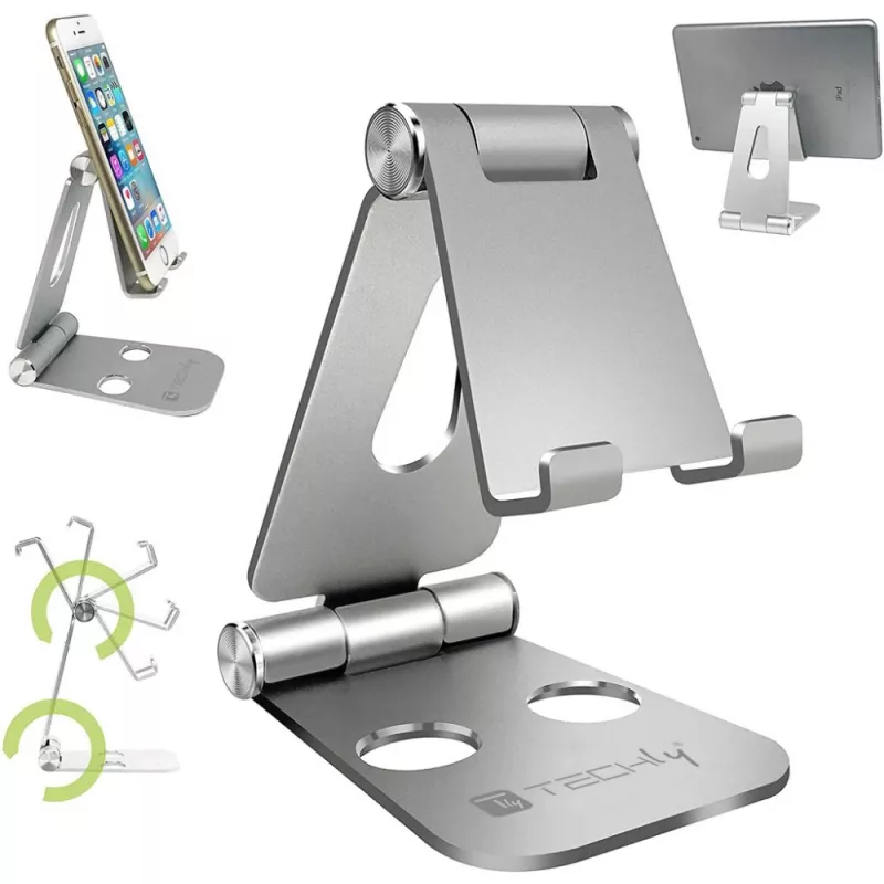 Techly I-SMART-STAND6 teline passiivinen teline matkapuhelin/älypuhelin hopea