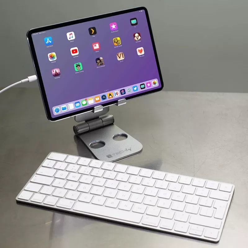 Techly I-SMART-STAND6 teline passiivinen teline matkapuhelin/älypuhelin hopea