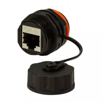 Techly IWP-MD C6A-IPPANT kaapelisovitin RJ45 musta